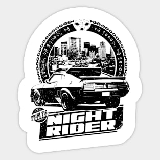 NIGHT RIDER (black) Sticker